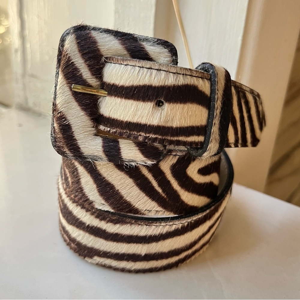 Stylish Zebra Pattern Belt for Women